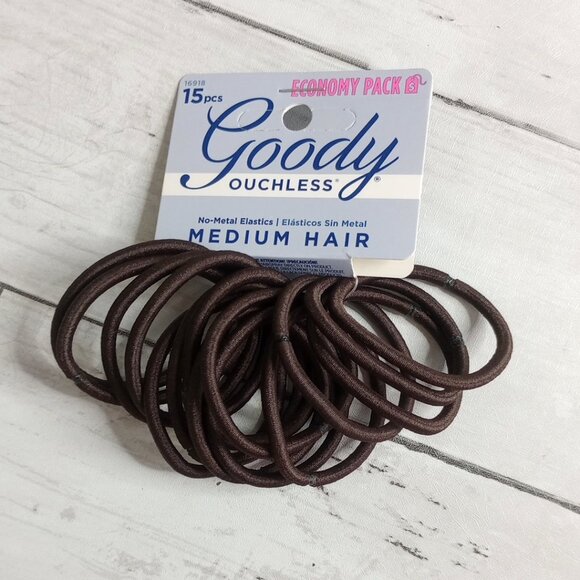 Goody Ponytail Hair Ties Ouchless Elastics Holders Brown Economy Pack Lot - Picture 3 of 7